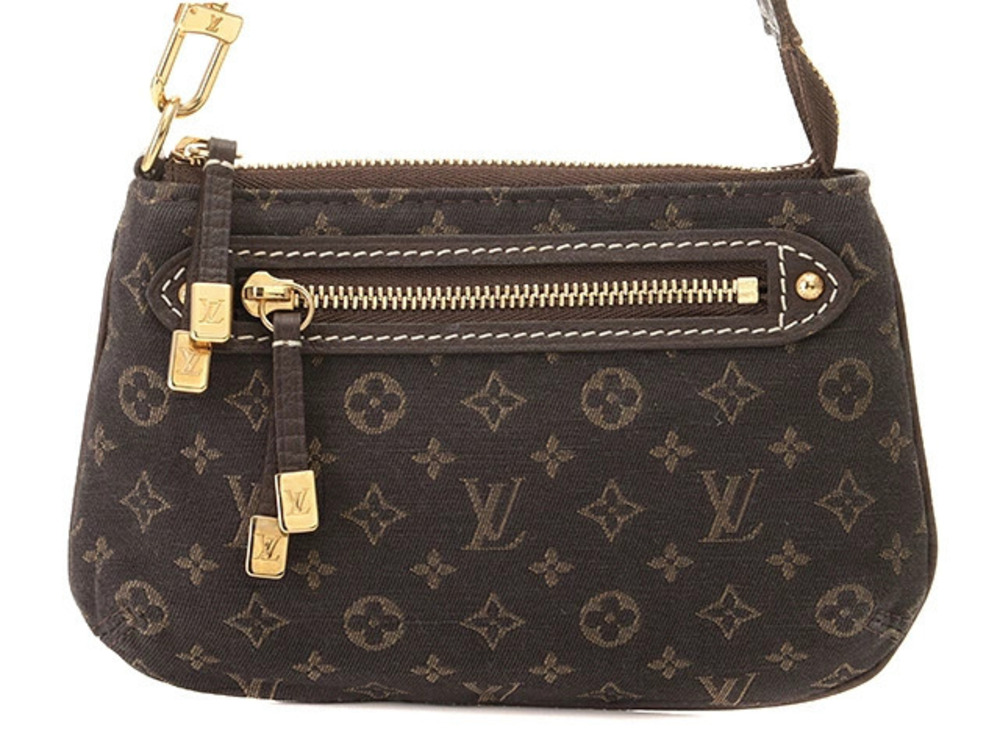 Louis Vuitton Pochette Accessoires Mono Lin Ebene Brown